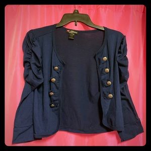 Navy Blue Shrug | Size L (fits like a Small)